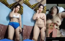 Sexy Desi Cheating Wife Blowjob and Fucking With Lover