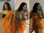 Busty Beautiful Horny Call Girl Big Boobs Show Saree