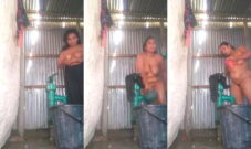 Desi Bhabhi Striping and Bathing